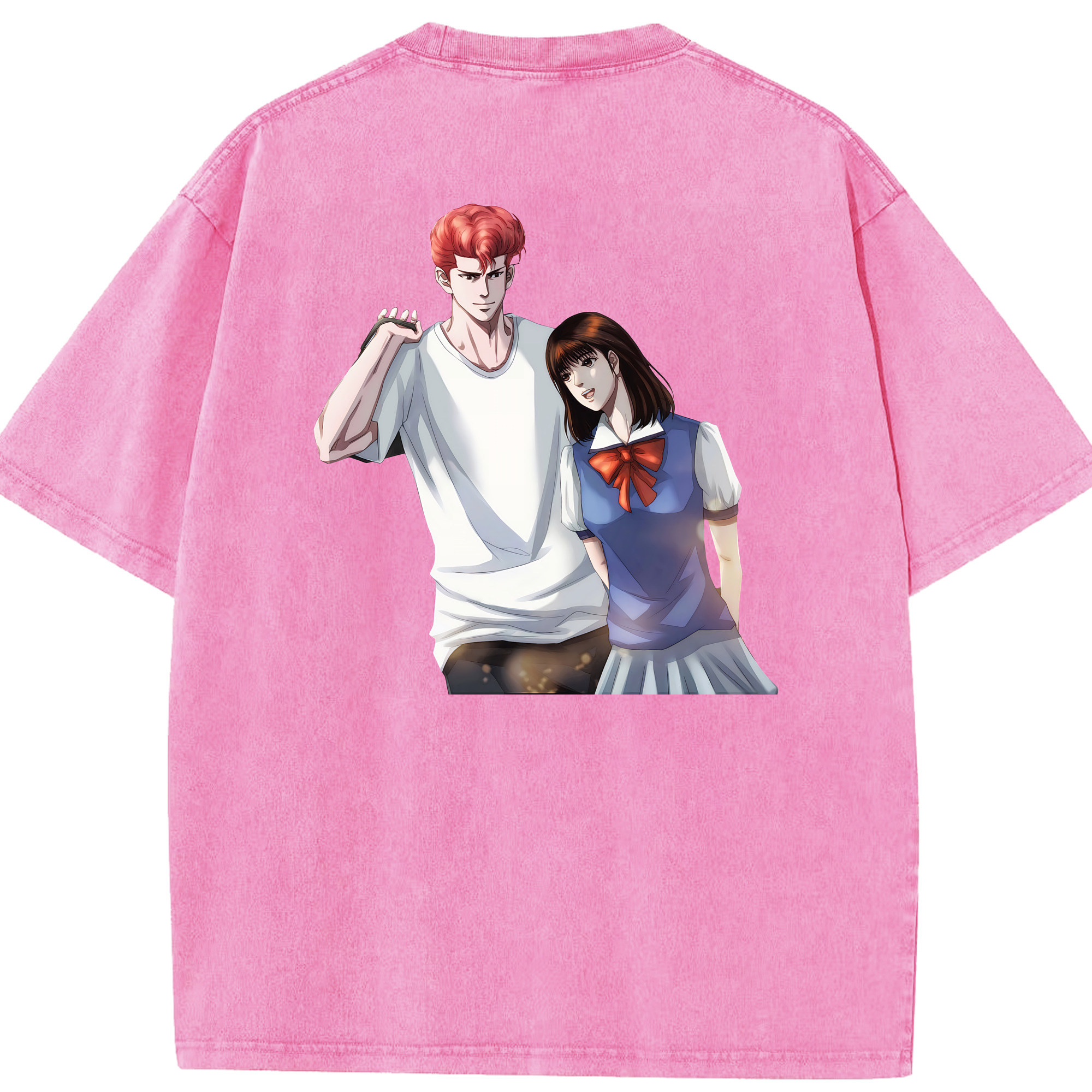 （画像用） SLAM DUNK／スラムダンク 綿100% ヴィンテージ風 半袖Tシャツ（背面プリント）